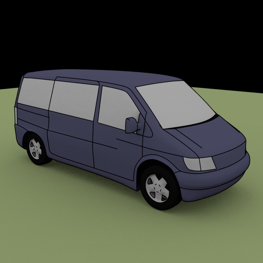 low poly van (MB Vito)  preview image 3